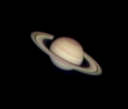 Saturn mit der Webcam